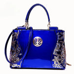 Women Top-Handle Bag Fashion Patent Leather Female Shoulder Bag